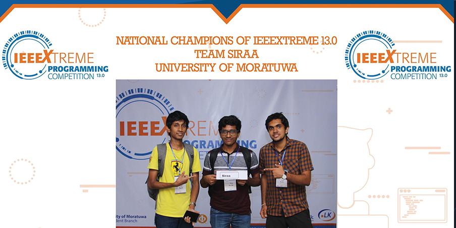 🏅 Our team, became 48th in the world, 1st in 🇱🇰 in IEEEXtreme 13.0 Competition